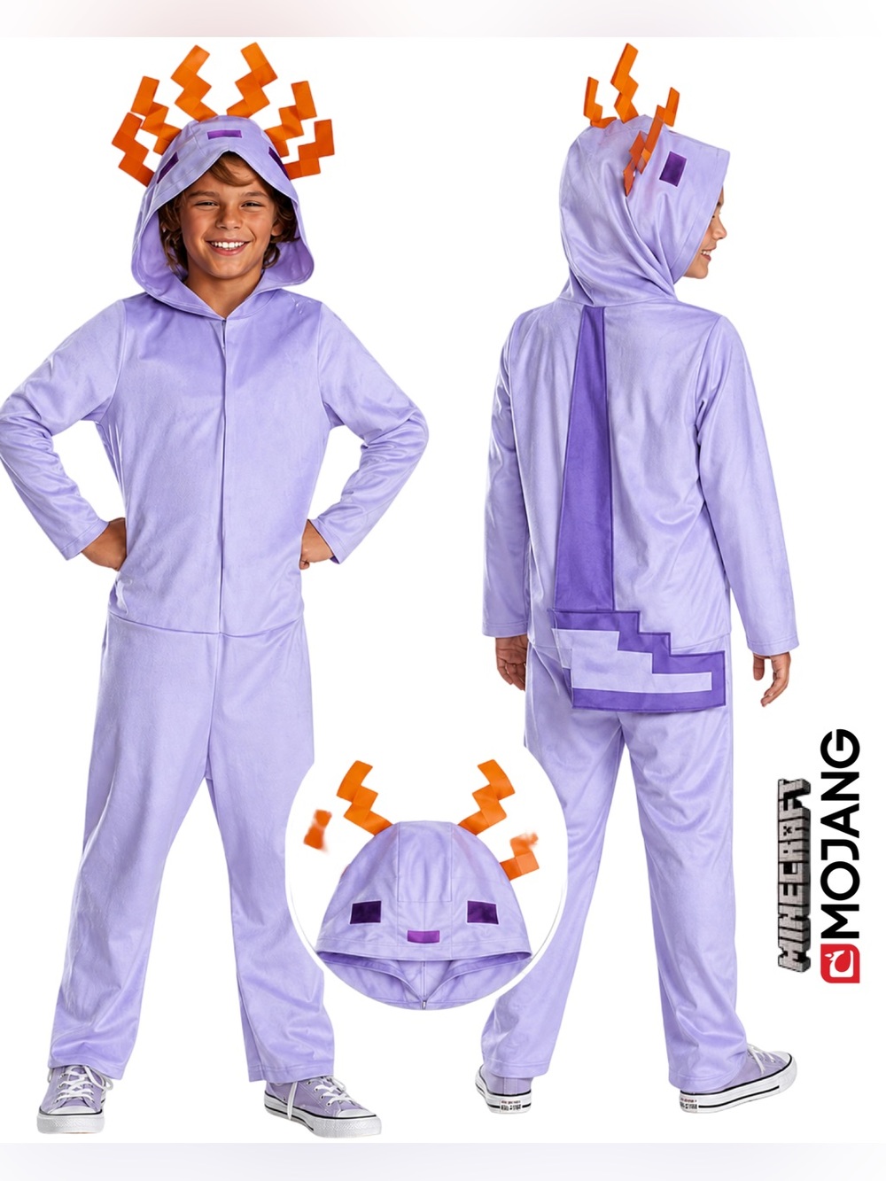 Minecraft Axolotl Costume L 10-12 NWT New in Package Halloween
